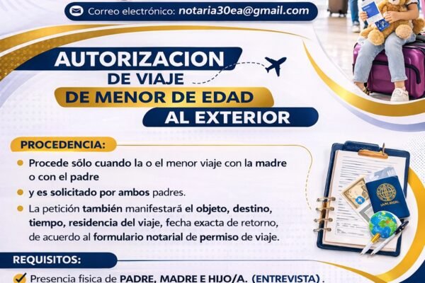 viaje de menores